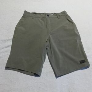 HURLEY Green Flat Front Shorts